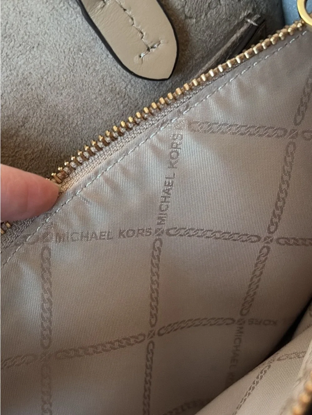 Michael Kors structured pebbled